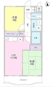 サンフラッツ山手の間取り画像