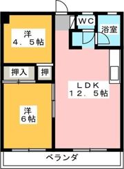 OS・SKYマンション城下の間取り画像