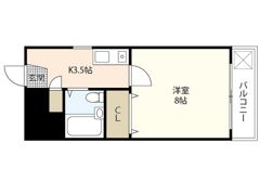横川マンションの間取り画像