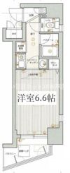 エステムコート神戸県庁前の間取り画像