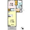 D-ROOM隈府 A棟の間取り画像
