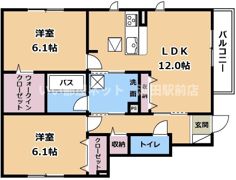 K’s Ferio B棟の間取り画像