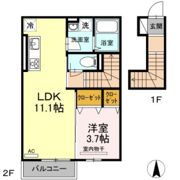 pecher奥田の間取り画像
