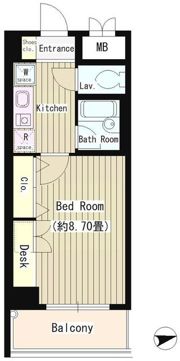 協和高輪マンションの間取り画像