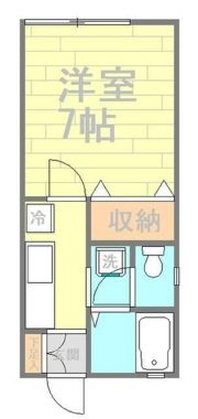 朝奈美ハイツの間取り画像