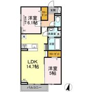 ホームバリー湯野の間取り画像