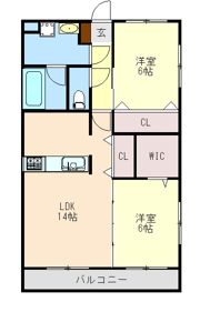 ガーデンヒルズ8の間取り画像