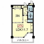 ｳｯﾄﾞﾌｫﾚｽﾄﾏﾝｼｮﾝB棟の間取り画像