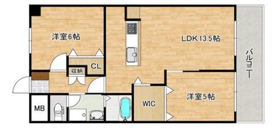 スカイコートタキモトの間取り画像