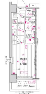 ガーラ・プライム横濱関内の間取り画像