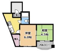 コスモ八坂ハイツの間取り画像