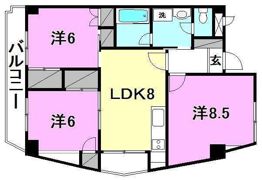 ナチュラルリーフ松山の間取り画像