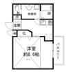 レジデンスナンワ香里園 Aの間取り画像