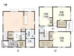矢賀6丁目貸家の間取り画像