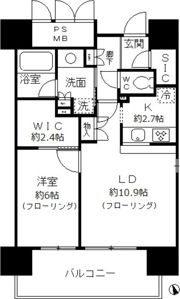 フォンテーヌ芝浦の間取り画像
