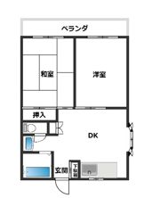 フローラルパレス山本の間取り画像