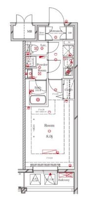 アルテカーサプレスト北千住の間取り画像