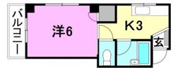 楠マンションの間取り画像