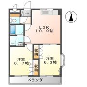 place de vert Cの間取り画像