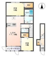 FLATSTELLAR隅の浜の間取り画像