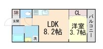 アビタ青木駅前の間取り画像