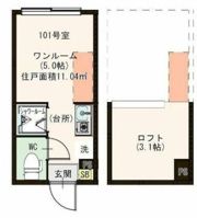 ハーモニーテラス・セレッソパティオ浜田山の間取り画像