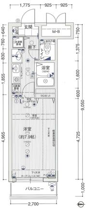 ロイヤルヒル神戸三ノ宮の間取り画像