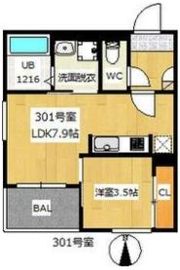 REGALEST サンメゾン四ノ宮の間取り画像