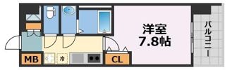 セオリー大阪EAST DOORの間取り画像