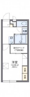 レオパレスMapleⅤの間取り画像