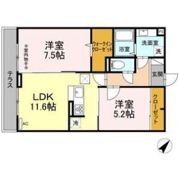 D-ROOM DEARCOURT八本松の間取り画像
