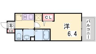 エステムコート神戸ハーバーランド前Ⅶレーベルの間取り画像