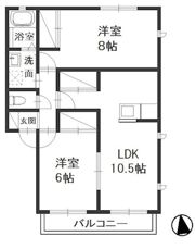 リバティ中島の間取り画像
