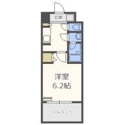 スプランディッド難波Ⅱの間取り画像