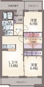 ヴィラ・エトワールの間取り画像