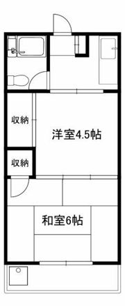 岡本ハイツの間取り画像