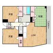 ロイヤルパレス春日の間取り画像