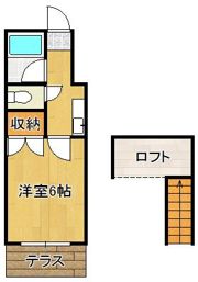 レオパレス21下曽根の間取り画像