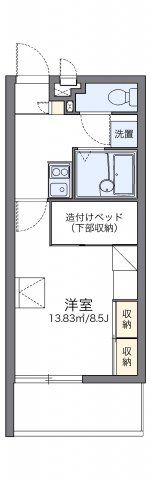 レオパレスグリーンヒルの間取り画像