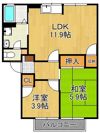 ファミール真木B棟の間取り画像
