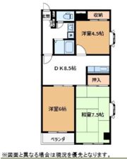 グランベール参号館の間取り画像