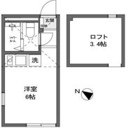 ユナイト阪東橋ヴェルティエの間取り画像
