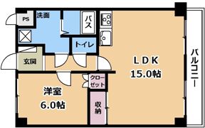 アルカディア二町の間取り画像