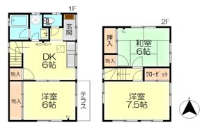 山手ハイツ 10号棟の間取り画像