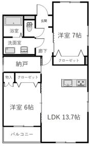 エフォールの間取り画像