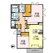 A:フォレスト コート／B:エレガント コート A:フォレスト コートの間取り画像