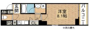 エイペックス梅田東の間取り画像