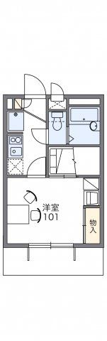 レオパレス皐月の間取り画像