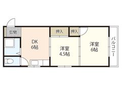 佐々木ビル三篠の間取り画像