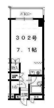 西灘駅前ハイツの間取り画像